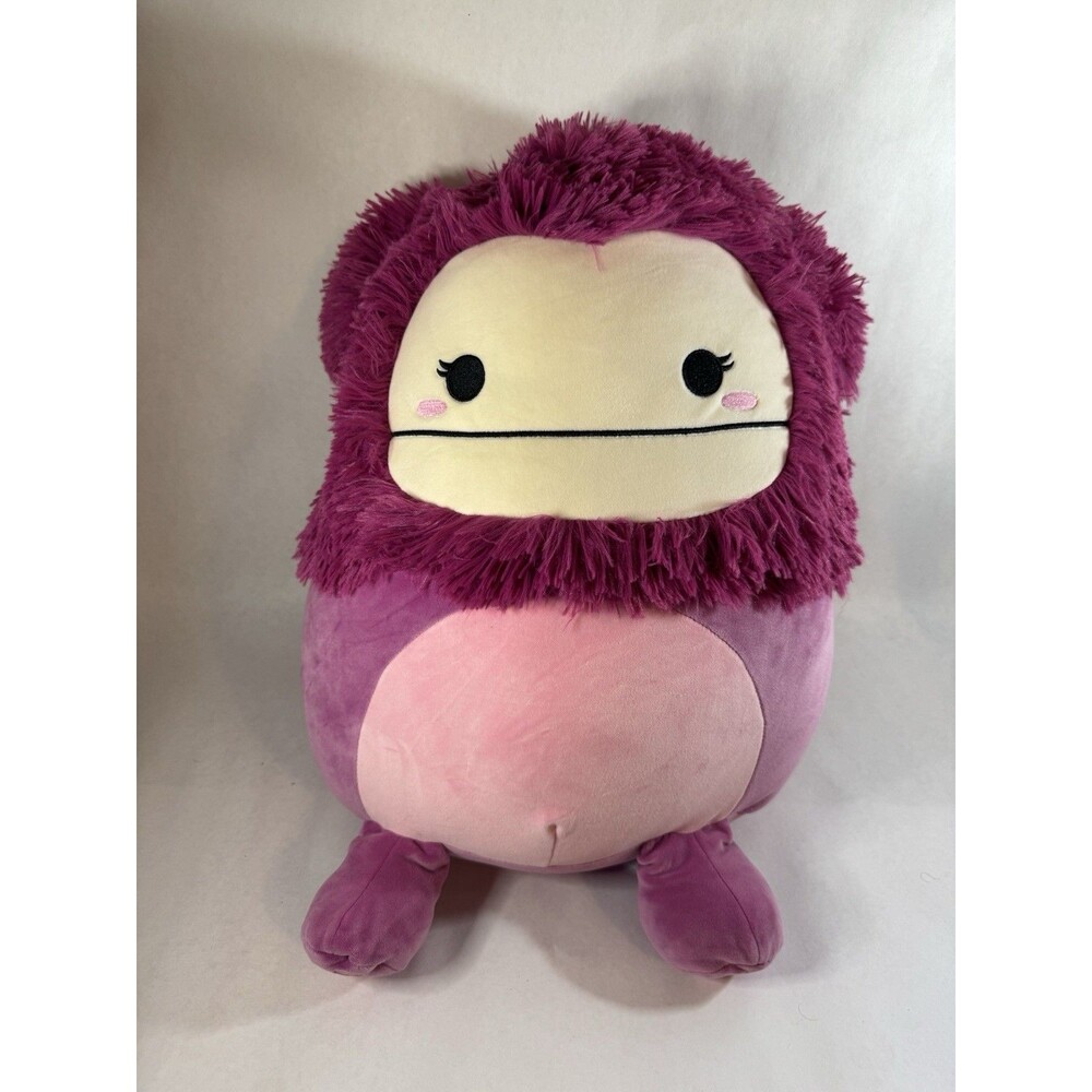 New Squishmallow Nanette the Shaggy Purple Bigfoot Plush Yeti 16" NWT